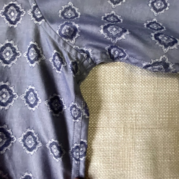 Robert Graham Mens Purple Embroidery Cuff Long Sleeve Cotton Dress Shirt- Sz-XL - Picture 8 of 16